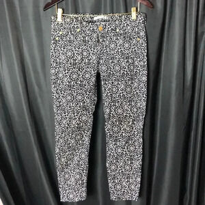 7 for All Mankind‎ Floral Black& White Jeans